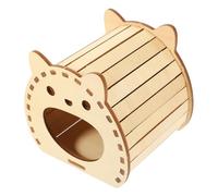 SUPVOX Hamster Hiding Nest Wooden Hamster House Guinea Pig Hideout Self-assembly Pet Supplies Boys and Girls Toy