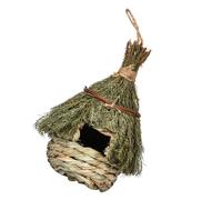SUPVOX Hand Woven Seagrass Bird Nest for Outdoor Garden Decor Lightweight Natural Breeding Cave House for Birds Easy to Install Attractive Wildlife Habitat