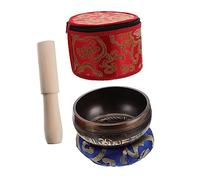 SUPVOX Handmade Tibetan Singing Bowl Set Meditation Kit Prayer Bowl Tibetan Kit Sound Meditation Set Random Color