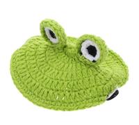 SUPVOX Handmade Turtle Sweater Knitted Winter Party Apparel with Elastic Strap Frog Design Small Animal Tortoise Costume for Halloween Christmas Photo Shoots