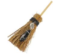 SUPVOX Handmade Witch Broom Pendant Decorative Garden Car Hanging Ornament Halloween Theme Charm Unique Five Design for Home Decor and Giving