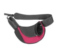 SUPVOX Hands Dog Sling Carrier Bag Rose Red Small Soft Comfortable Pet Shoulder Travel Bag for Small Dogs and Cats Like Chihuahua Miniature Pinscher Schnauzer Husky