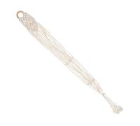 SUPVOX Handwoven Cotton Linen Ukulele Storage Basket Rustic Macrame Design Wall Instrument Hanger Home and Garden Decoration Unique Music Instrument Holder