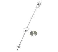 SUPVOX Hanging Chicken Feeder with Stainless Steel Fruit Fork and Chain Swinging Vegetable Skewer for Birds Poultry Food Holder to Prevent Waste and Entertain Pets