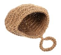 SUPVOX Hanging Jute Basket Teardrop Planter 5 Pcs Bohemian Style Large-capacity Storage Brown Hemp Rope Convenient Installation for Kitchen Home Fruit Food Storage