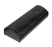 SUPVOX Hard Glasses Case Leather Sunglasses Eyeglasses Spectacle Storage Case Holder with Magnetic Closure men and women (Black)