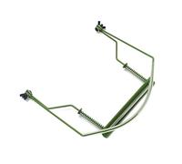 SUPVOX Harmonica Holder Neck 10-hole Harmonica Stand Green Stainless Steel Hands-free Adjustable Harp Rack Accessory for 10-hole Mouth Organ