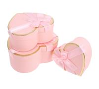 SUPVOX Heart Shaped Boxes Cardboard Nesting Boxes for Bridesmaid Proposal Wedding Birthday Heart Shape Craft Kit