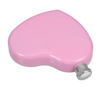 SUPVOX Heart Shaped Hip Flask Small Pocket Flask 4.7x3.3x1.1inch Stainless Steel Versatile Use Precision Craftsmanship Elegant Romantic Design for Outdoor Camping and Adventures