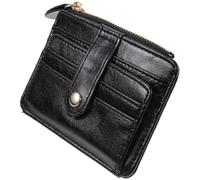 SUPVOX Heart Shaped Leather Coin Purse for Women, Lightweight and Practical Handbag with Multiple Card Slots, for Daily Use and Dinner, Stylish Simple Design in Black
