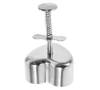 SUPVOX Heart-Shaped Stainless Steel Rice Ball Mold, Burger Patty Maker and Mini Pancake Press, 304 Food-Grade Metal for Sushi, Meat, and Vegetable Shaping, Kitchen Tool for Homemade