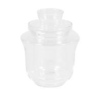 SUPVOX Heat-Resistant Glass Tea Pot 180ml with Lid, Multi-Function Sake and Tea Warmer Bottle, Practical Glass Water Pot for Kitchen and Dining