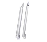 SUPVOX Heavy Duty Pneumatic Door Closer for Medium Doors Aviation Aluminum Material with Easy Installation Suitable for Home Silver Finish