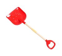 SUPVOX Heavy Duty Red Wooden Snow with Plastic Handle for Sized Winter Snow Play Tool Wood and Plastic Construction and Outdoor Fun