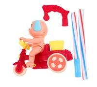 SUPVOX Height Push Walker for Learning to Walk Pink Three Wheel Dog Design Push for Motor Skill Development and Interactive Activity Walker