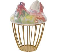 SUPVOX Hen Shaped Ceramic Egg Basket with Lid Large Capacity Kitchen Storage Basket for Fruits and Ginger Practical Decorative for Kitchen Or Moving into A New Home Random Color