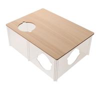 SUPVOX Hideout Maintenance 3-chamber Hamster Multi-chamber with Acrylic Design for and Featuring Escape and Exploration Functionality and Easy Gold Dwarf Hamsters for Indoor Habitat