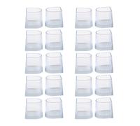 SUPVOX 10 Pairs High Heel Protector Cover Clear Non Slip Wearproof Latin Dance Shoes Size L for Outdoor Grass and Mud Protection