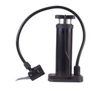 SUPVOX High Pressure Foot Pump with Barometer Portable Tire Floor Inflator for Bike Tyres Multi Purpose Mini Foot Pedal Air Pump Metal and Construction Black