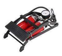 SUPVOX High Pressure Portable Mini Foot Pump Double Barrel Pedal Air Pump for Bicycle Motorcycle Balls with Pressure Gauge, Suitable for Outdoor Cycling and Inflatable Sports Random Color