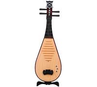 SUPVOX High Simulation Banjo and Simulation Chinese Lute Model, Lightweight Plastic Vintage Instrument Prop for Ancient Style Photos and Party Decoration, Chic Chinese Table Decor