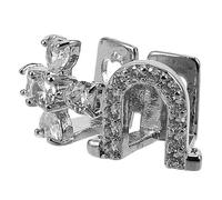 SUPVOX Hip Hop Teeth Grill with Comfortable Fit and Easy Maintenance Silver Metal for Rappers Unique Festive Party Accessory for Christmas and Holiday Parties