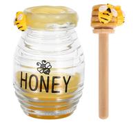 SUPVOX Honeybee Tiered Tray Decor with Mini Honey Dipper and Fake Honey Pot for Spring Summer Bee Party Decorations and Kitchen Centerpieces