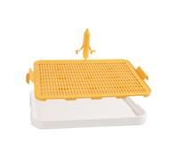 SUPVOX Household Dog Pee Tray with Plate for Indoor Puppy Toilet Training Suitable for Pets Like Dogs and Cats Easy to Clean Pet Potty Tray with Air Circulation Design