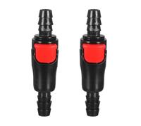 SUPVOX Hydration Bladder Replacement Fitting, Plastic 2pcs Leakproof Hose Coupler for Outdoor Sports Running, Black