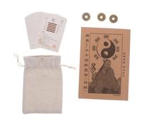 SUPVOX I Ching Beginner Card Deck with Instruction Guide Hexagram Cards Brass Coins Chinese Divination for Enhanced Wisdom Cultural Insight