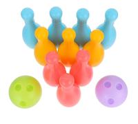 SUPVOX Indoor Bowling for Boys and Educational with Smooth Surface Material Ball Game Kit for Birthday Party and Family Play Random Color Random Color