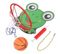SUPVOX Indoor Frog Shaped Basketball Hoop Set for Wall Mount Includes Ball and Air Pump Fun Physical Activity for Encourages Hand Eye Coordination