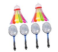 SUPVOX Inflatable Badminton Balloon Set with Aluminum Foil Rackets Lightweight Sport Ball Balloons for Birthday and Sports-themed Party Decorations Portable Unique Design Kit