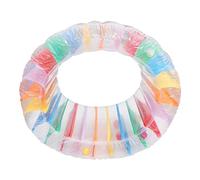 SUPVOX Inflatable Water Wheel Roller Float with Rainbow Colors Heavy Duty Crawling Roller for Adults Quick Inflate Deflate Air Lock Protection Fun Swimming Pool and Outdoor Plaything