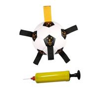 SUPVOX Interactive Dog Bite Pet Soccer Ball with Inflator Puppy Tug and Molar Training for Outdoor Play and Healthy Teeth Cleaning