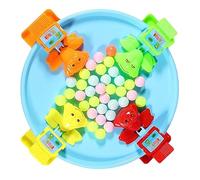 SUPVOX Interactive Frogs Eating Beads Board Game for Parent Educational Plastic Tabletop Plaything Enhances Hand Eye Coordination and Strategic Thinking Skills Random Color