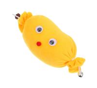 SUPVOX Interactive Plush Cat with Bell Soft Teething Chew for Kittens Engaging Plush Kick for Indoor Cats Fun Exercise and Hunt Activities Adorable Home Decor Addition