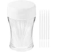 SUPVOX 200pcs Interdental Brush Toothpicks Double Head Plastic Safe Tooth Cleaning Tool for Adults Women Men(White)