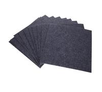 SUPVOX Interlocking Floor Mats Play Mat Thick Carpet Padding for Babies Safety Protection on Hard Floors Home Decor Exercise Area Dark Grey Square Polyester Fiber 10Pcs