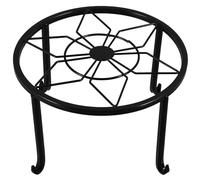 SUPVOX Iron Flowerpot Rack Gardening Pot Holder for Balcony and Homes, Black Iron Storage Stand with Sturdy Not Easy to Deform and Break, Bonsai Stand for Outdoor Decoration