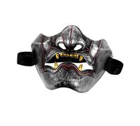 SUPVOX Japanese Cosplay Mask Hannya Half Face Samurai Theater Mask for Party and Stage Performance Material Comfortable Fit for Adults Vivid Japanese Drama Design