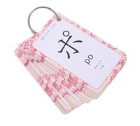 SUPVOX Japanese Gojūon Learning Cards for Beginners Portable Ring-bound Hiragana Katakana Flash Cards with Rounded Corners Syllabary Practice