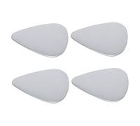 SUPVOX Jazz Guitar Picks Stainless Steel Plectrums 4Pcs Double-Sided Glossy for Electric Acoustic Bass Ukulele Playing Comfort