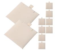 SUPVOX Jewelry Bag Inserts Pads Space Saving Design 10 Pcs for Small Item Storage, Earring Holder Board with Microfiber and Cardboard Material with Universal Compatibility for Travel