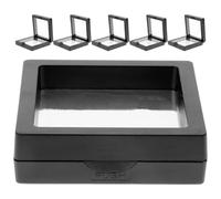SUPVOX Jewelry Display Boxes with Smooth Polishing Plastic Case 6 Sets Pe Film Practical Packaging for Rings and Bangles for Or Storage