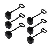 SUPVOX Kazoo Silicone Covers 6 Pcs Dustproof Protective Mouthpiece Covers for Kazoo Black Comfortable Flexible Silicone