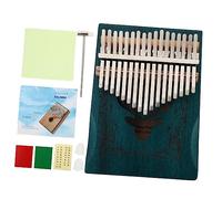 SUPVOX Key Wooden Thumb Piano Kalimba with Deer Pattern North Finger Mbira for Beginners Long Treble Resonance Corrosion Resistant Musical Instrument Gift