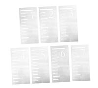SUPVOX Kids Growth Chart Stencil and Height Measuring Ruler Template for Kids, 7pcs Reusable Plastic 7 Feet Stencil Set for Children's Height Tracking and Room Decoration