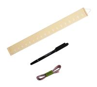 SUPVOX Kids Growth Chart Wall Hanging Ruler for Nursery and Playroom, Removable Height Measurement Canvas Material, Yellow Tape Measure and Marker for Children’s Room Decoration