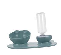 SUPVOX Knock over Cat Bowl Cat Gravity Water Bottle Raised Feeder Automatic Water Dispenser Plastic Material for Indoor Pet Use